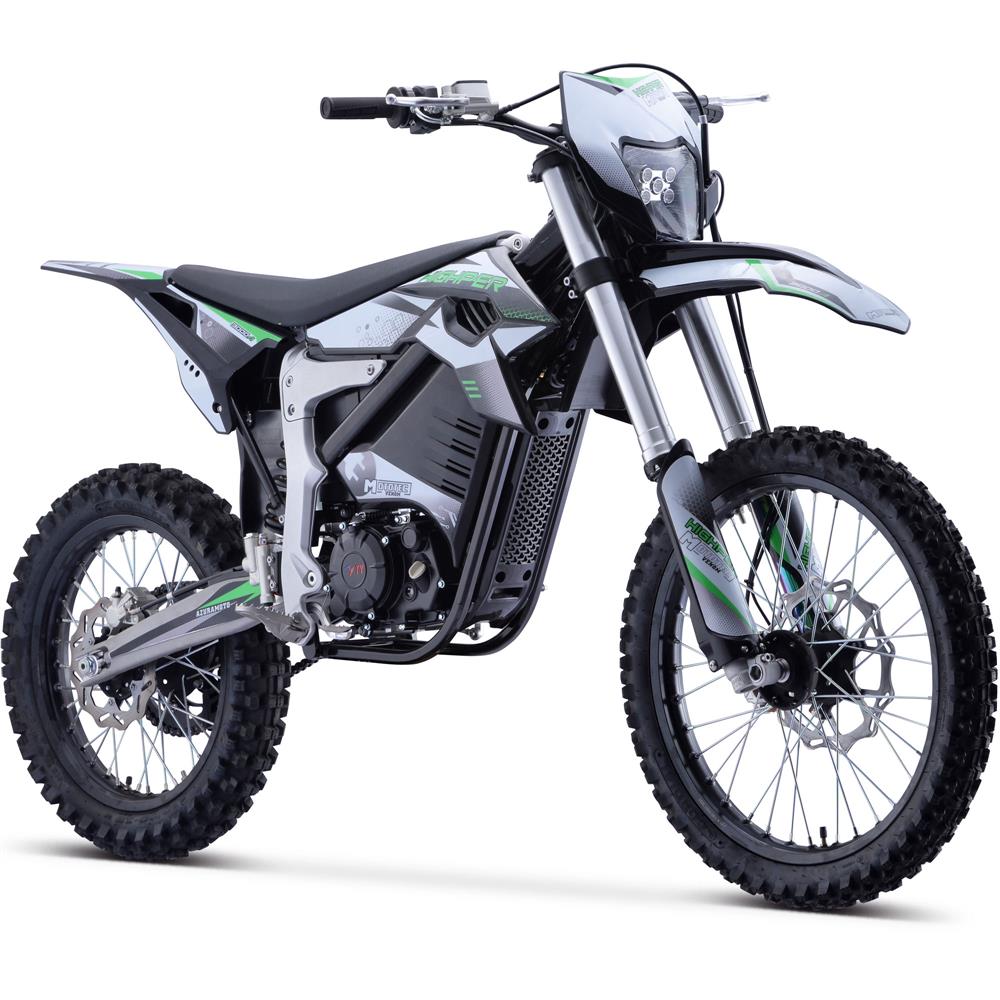 MotoTec Venom 72V 12000W Electric Dirt Bike White