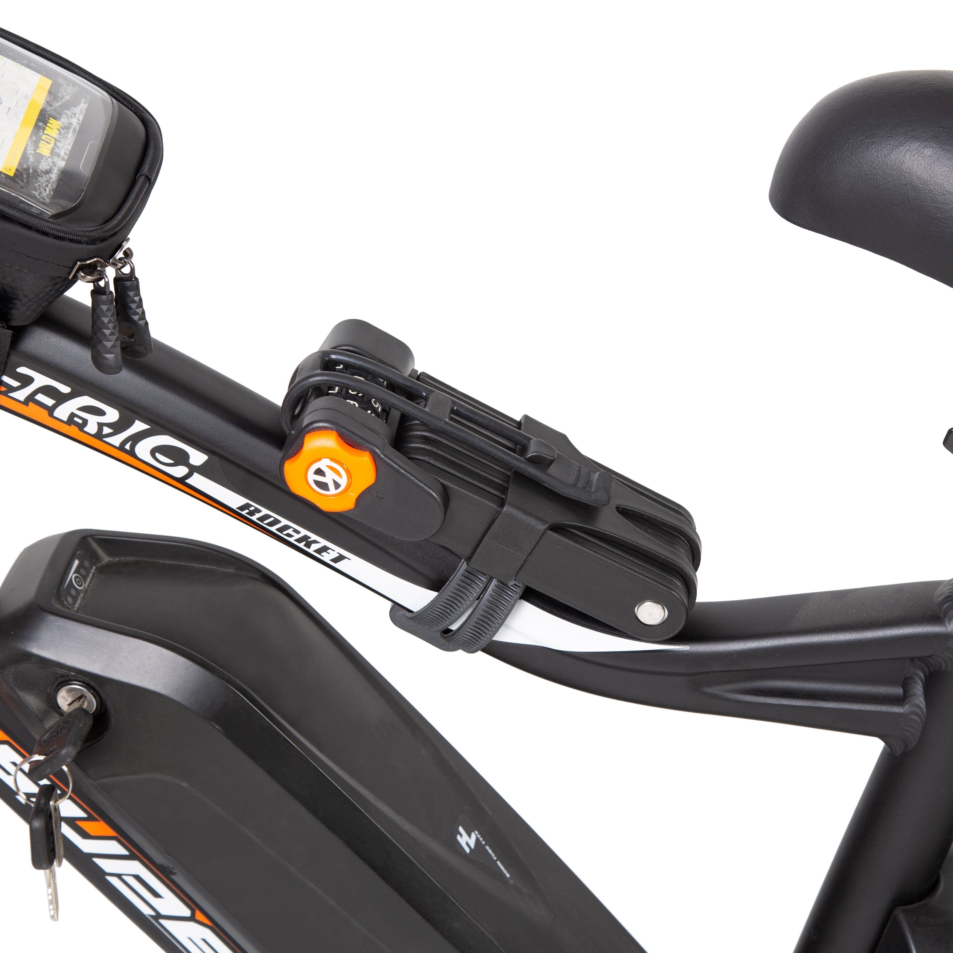 Password folding bike lock