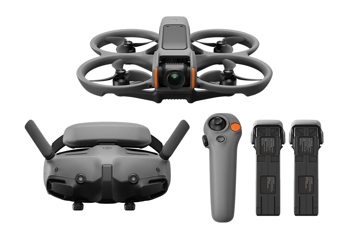 DJI Avata 2 Fly More Combo FPV Drone - Includes 3 Batteries, Goggles 3, RC Motion 3