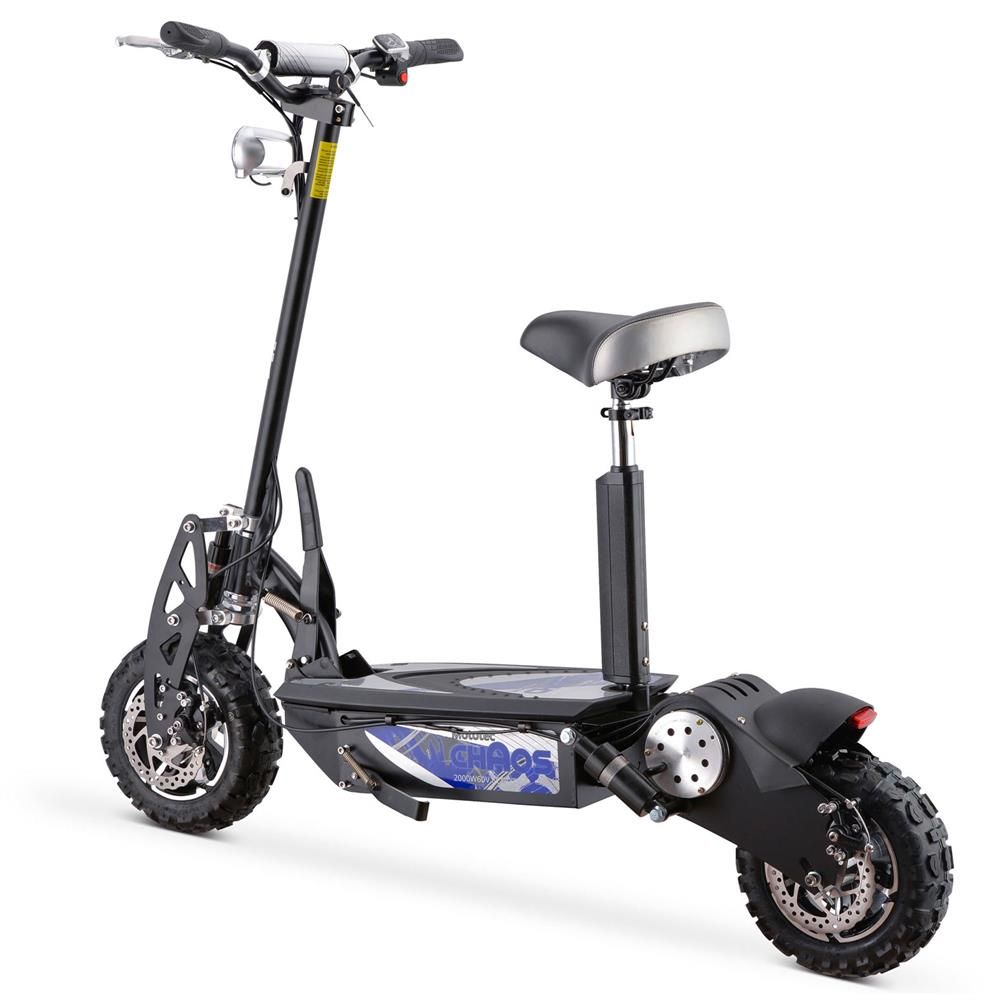 MotoTec Chaos 2000W 60V Electric Scooter Black