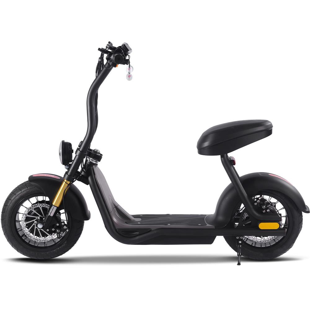 MotoTec Diablo 48V 1000W Lithium Electric Scooter Black