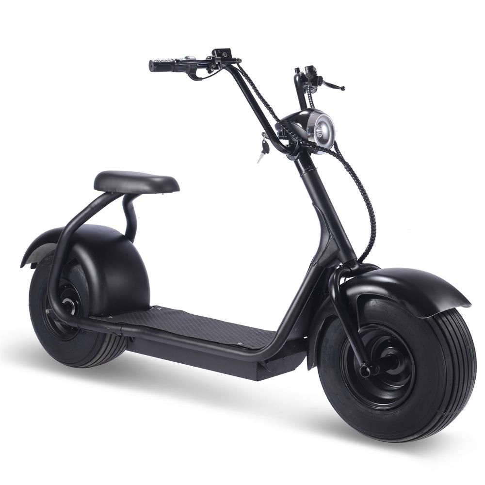 MotoTec Fat Tire 2000W 60V Electric Scooter Black