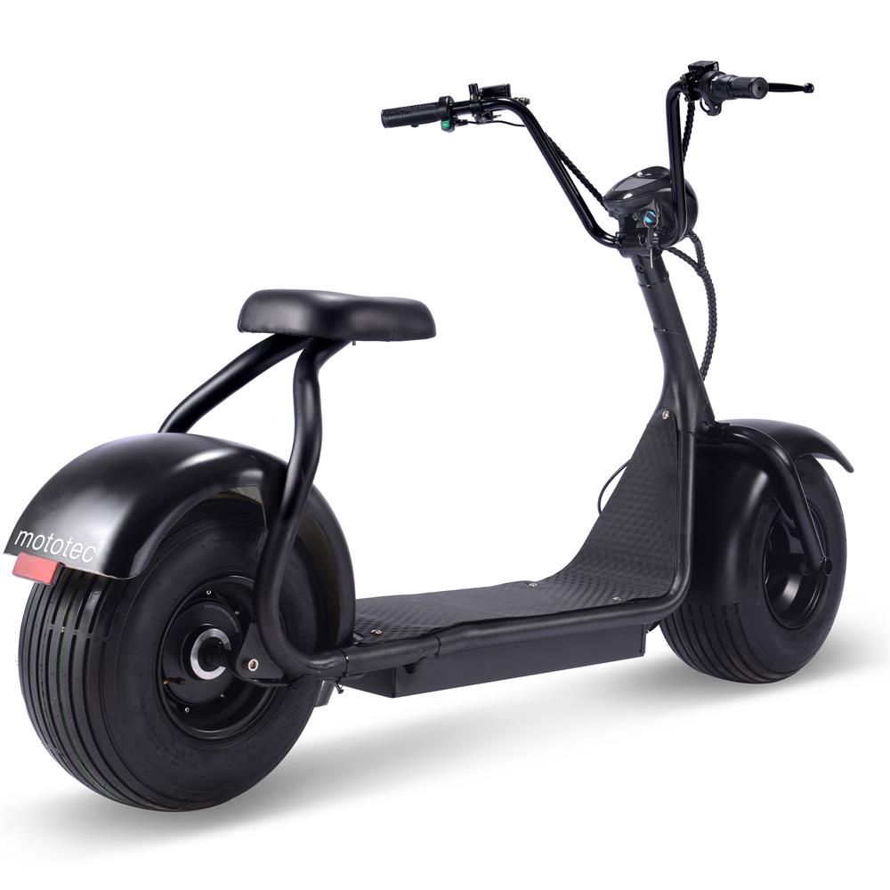 MotoTec Fat Tire 2000W 60V Electric Scooter Black