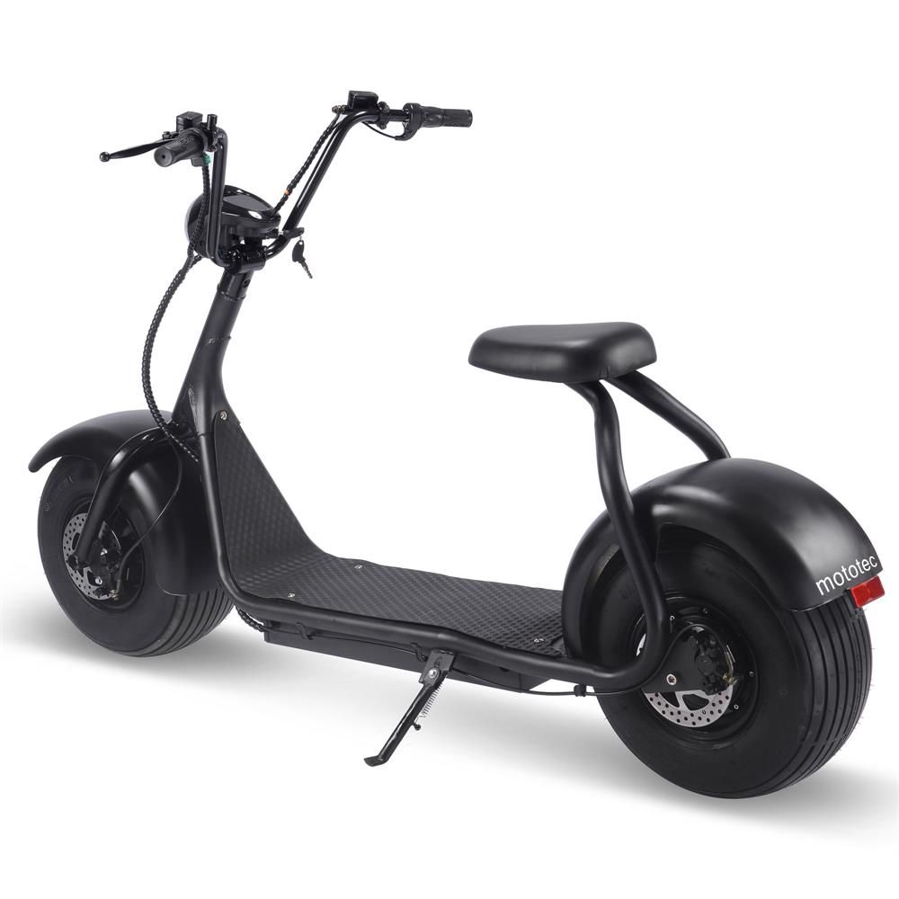 MotoTec Fat Tire 2000W 60V Electric Scooter Black