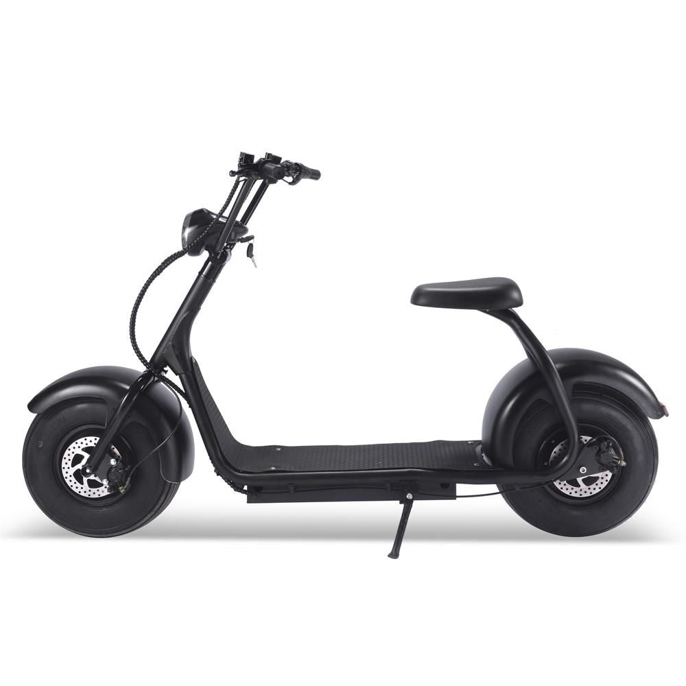 MotoTec Fat Tire 2000W 60V Electric Scooter Black