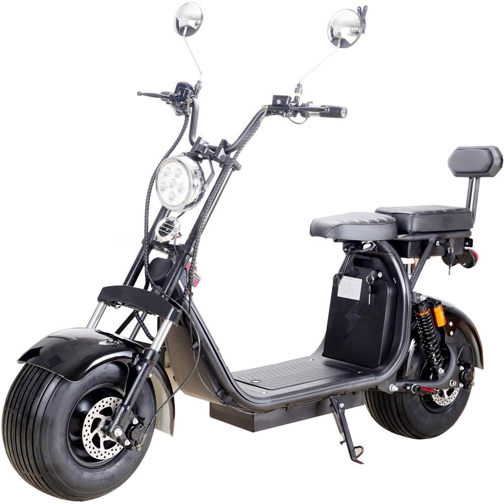 MotoTec Knockout 60V 2000W Lithium Electric Scooter Black