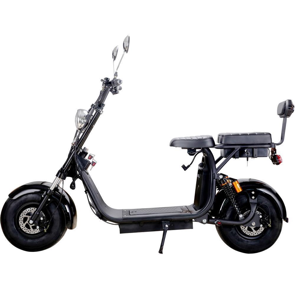 MotoTec Knockout 60V 2000W Lithium Electric Scooter Black