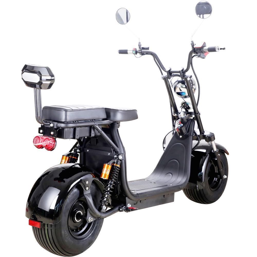 MotoTec Knockout 60V 2000W Lithium Electric Scooter Black