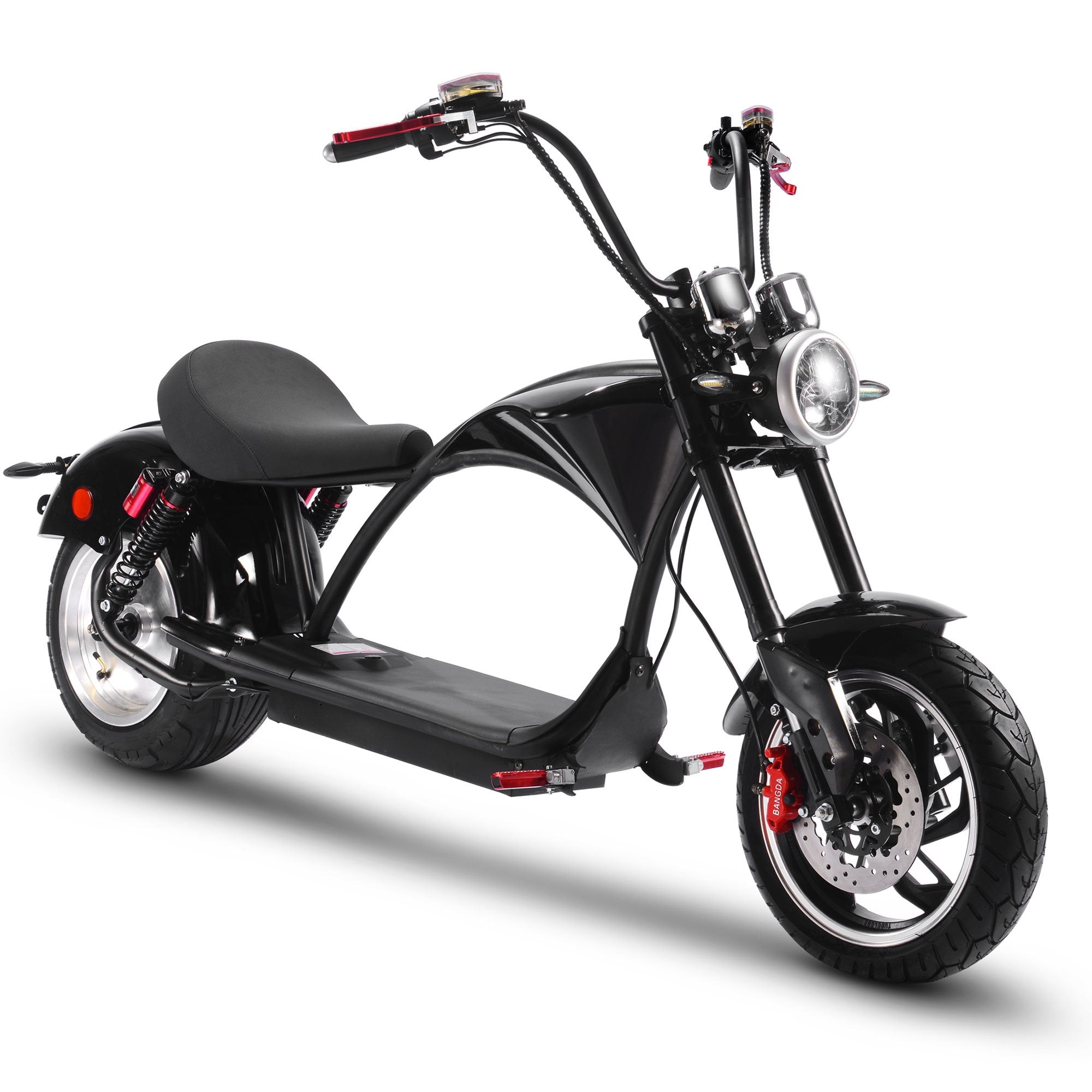 MotoTec Lowboy 60V 20ah 2500W Lithium Electric Scooter Black