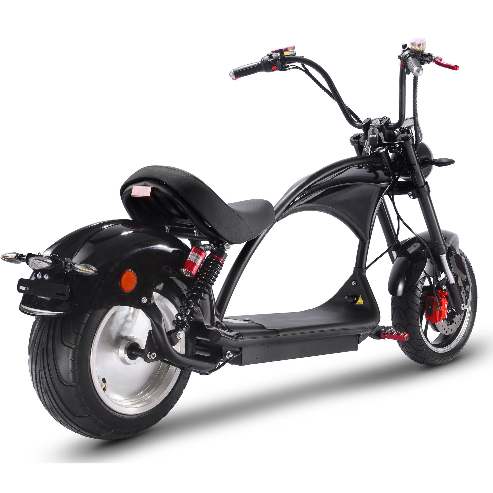 MotoTec Lowboy 60V 20ah 2500W Lithium Electric Scooter Black