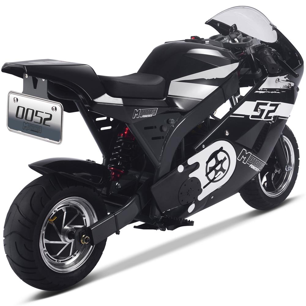 MotoTec 48V 1000W Electric Superbike Black